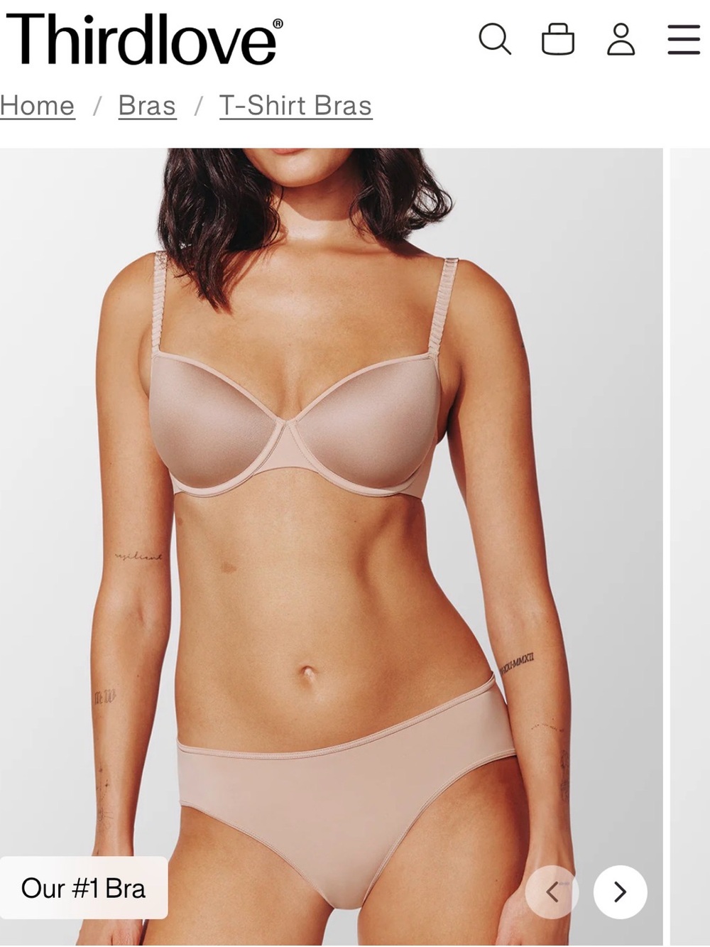 ThirdLove T-Shirt Bra in Nude
